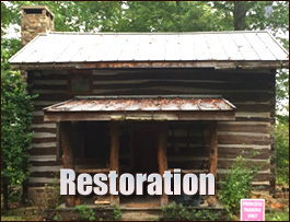 Historic Log Cabin Restoration  Ellenboro, North Carolina